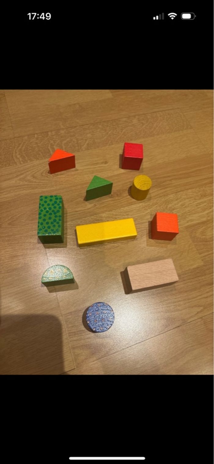 Bloc de construction en bois enfant - photo numéro 4