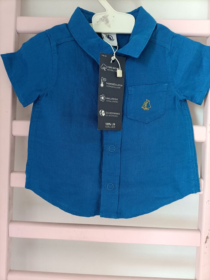Chemise lin petit bateau - photo numéro 2