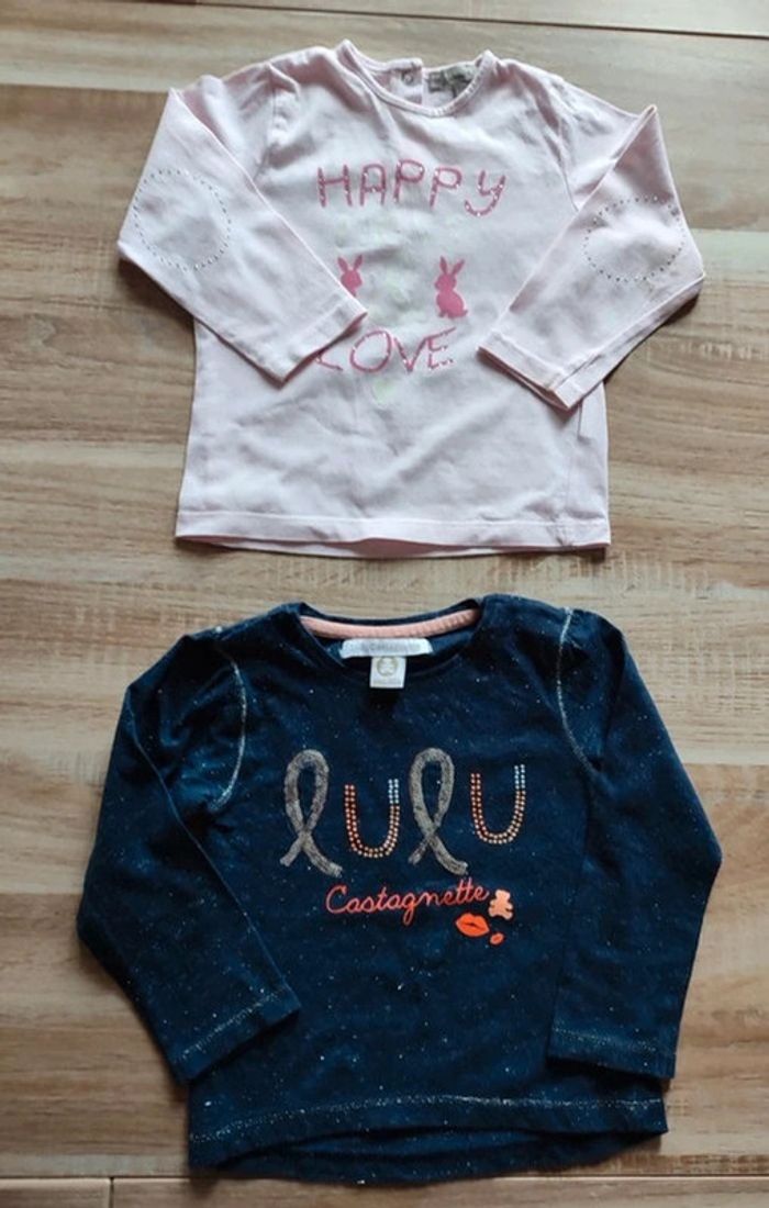 Lot de 2 tee shirt 18 m