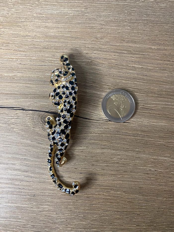 Broche léopard strass - photo numéro 5