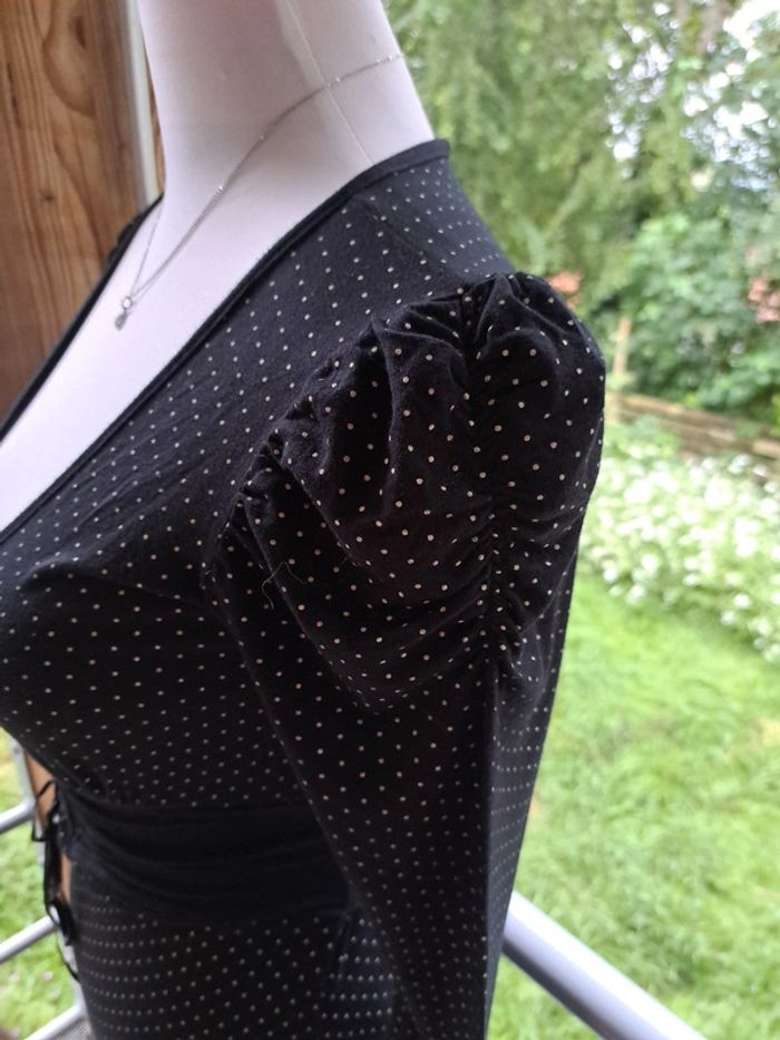 Robe à pois cintrée élégante 💮 - photo numéro 4