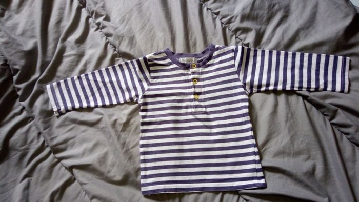 Tshirt manches longues marinière garçon super état