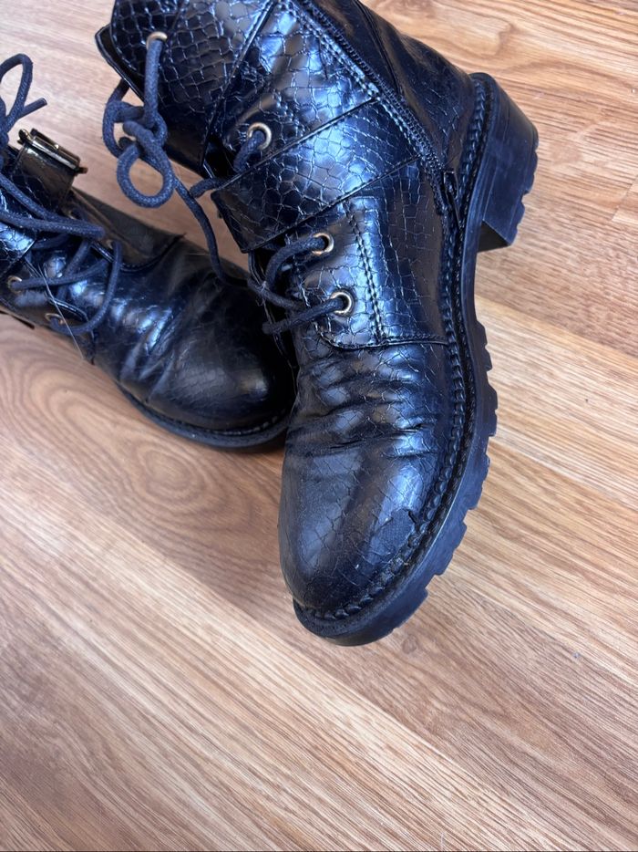 Bottines à lacets TEXTO - T. 38 - photo numéro 6