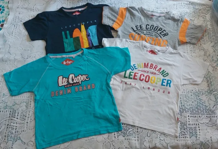 Lot de 4 tee-shirts Lee Cooper garçon 6 ans - neuf