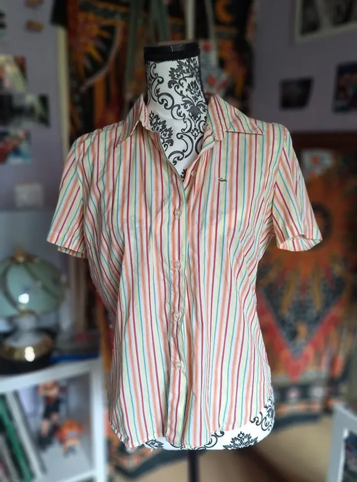 Chemise Lacoste vintage manches courtes