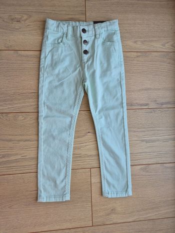 Pantalon slim fit vert d'eau