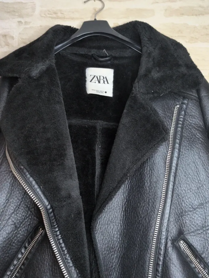 Veste ZARA style aviateur – Taille XS (convient XS-S) - photo numéro 3