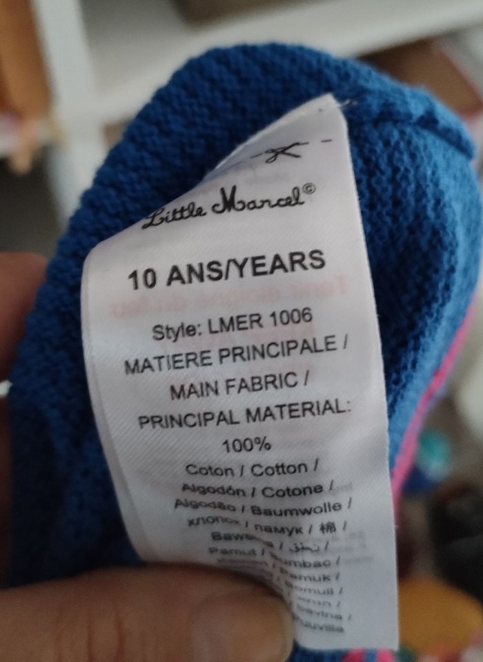 Très beau gilet bleu roi "Little Marcel" 100% coton neuf - photo numéro 3