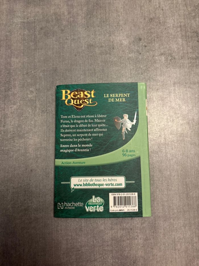Livre la bibliothèque verte beast ouest le serpent de mer - photo numéro 2