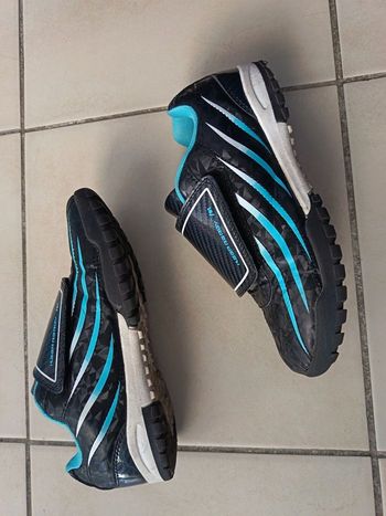 Baskets noir turquoise T37