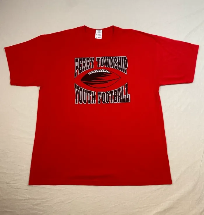 T-shirt Perry Township Youth Football – Rouge – Taille XL – USA