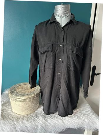 Chemise noire - Stradivarius - taille S