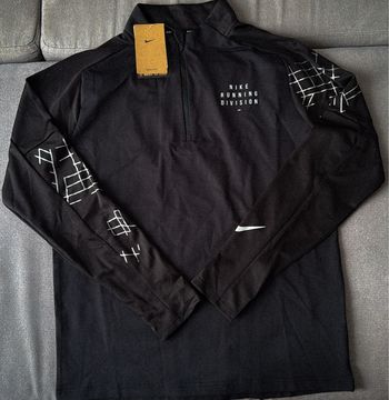 Haut Nike Running Division half-zip noir