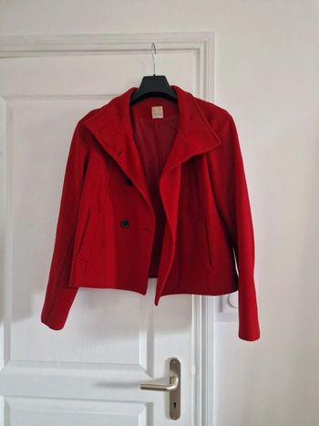Manteau rouge court