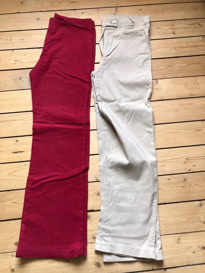 Lot 2 pantalons fin