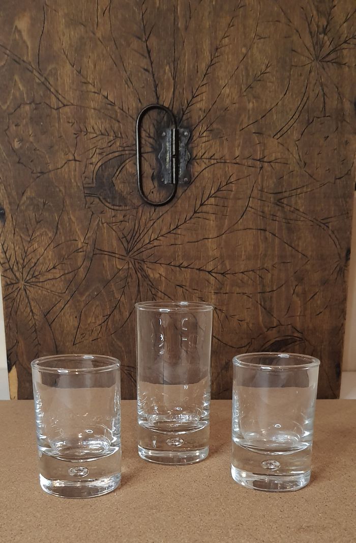Ensemble de 3 verres à shooter