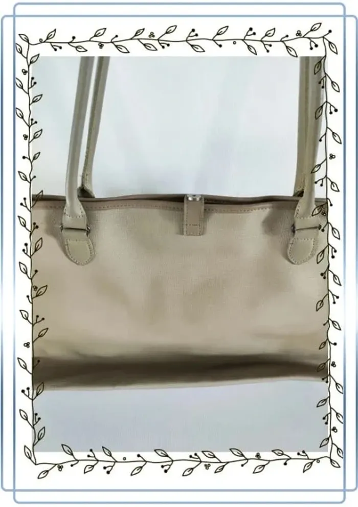Sac fourre tout beige Sequoia, plusieurs petites traces - photo numéro 3