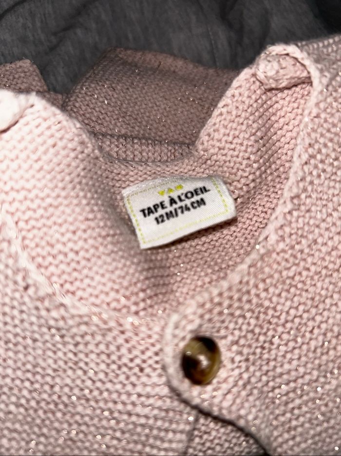 Gilet rose bébé - photo numéro 2