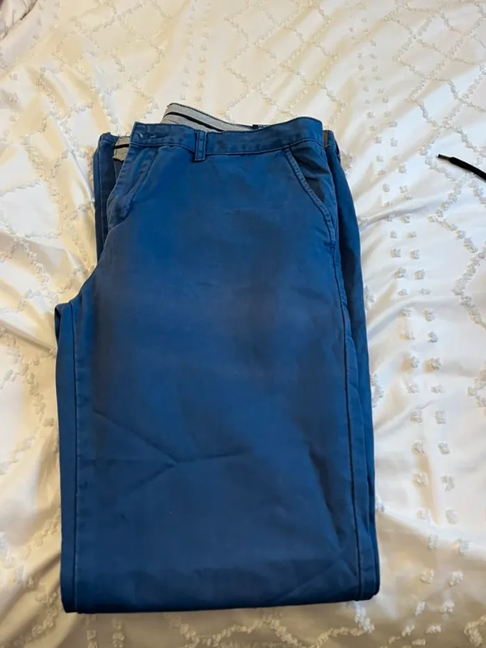 Pantalon chino bleu 48 - photo numéro 2