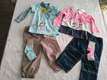Lot ensembles fille 18 mois ( neuf)