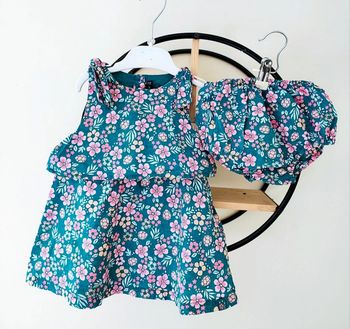 18 mois ensemble été sergent major robe et bloomer