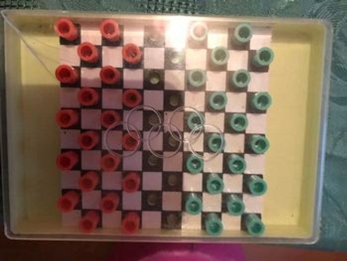 Jeu de dames de voyage vintage * prix 3e * kiki60230 - photo numéro 3