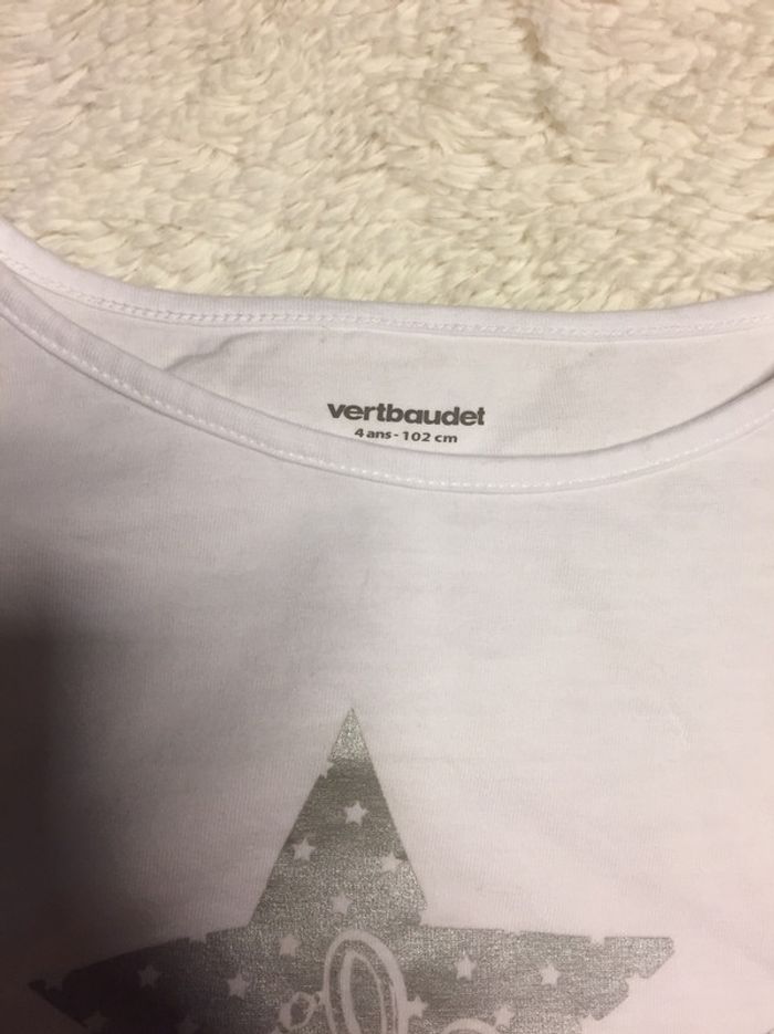 Tee shirt court étoile danseuse 4a - photo numéro 3