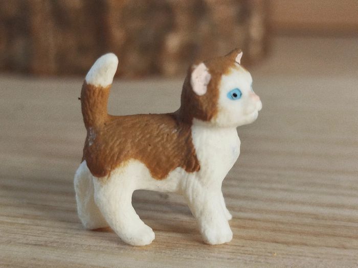 Schleich chaton blanc et roux Figurine animal domestique Calendrier de l'avent - photo numéro 2