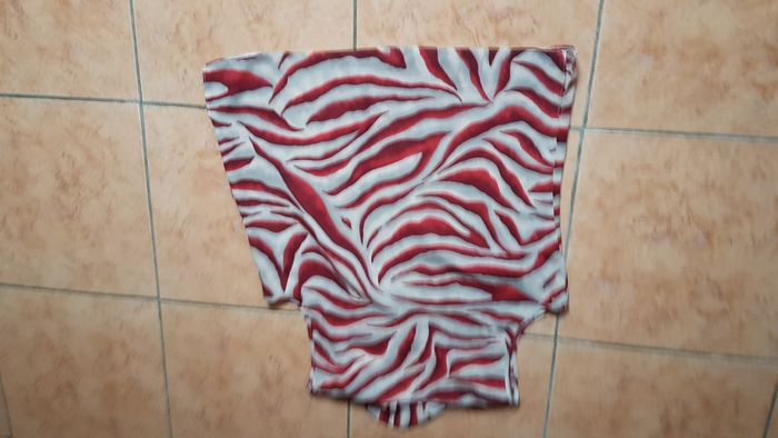 Tunique été femme 40 rouge et crème - photo numéro 4