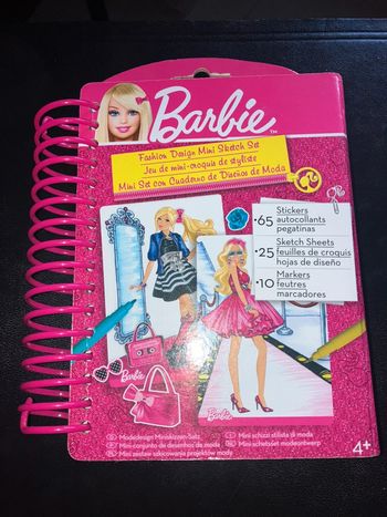 Carnet Notebook Design Mode Barbie - Fashion Mini Sketch Set