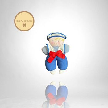 Peluche Poupée chiffon garçon bleu marin Corolle P55