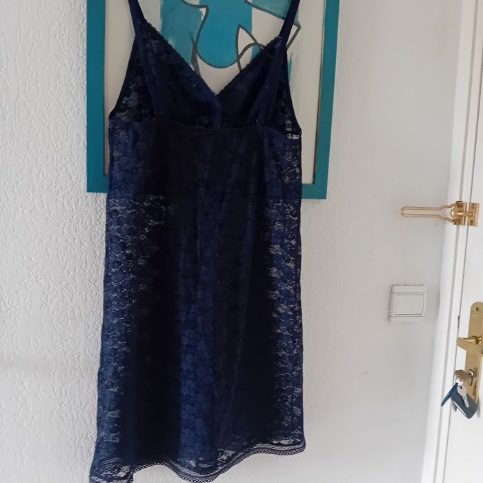 Nuisette en dentelle Bleu Marine - photo numéro 2
