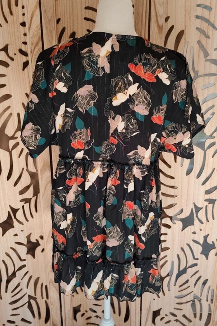 Robe mini ou tunique imprimé fleurs - photo numéro 5