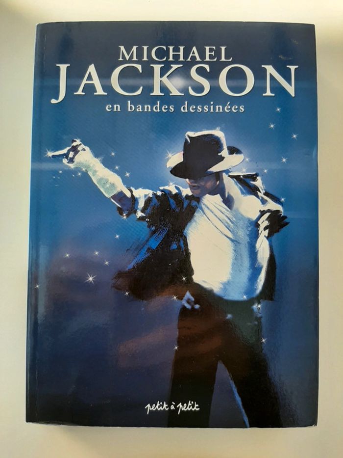 Livre dédicacé Michael Jackson en bandes dessinées