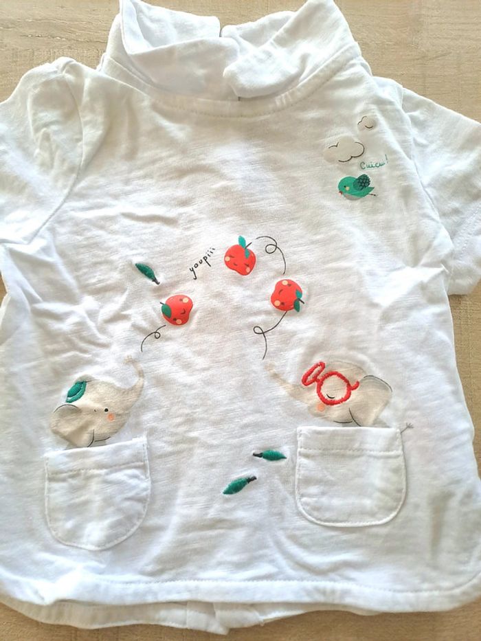 Lot deux tshirt sergent major 6 mois - photo numéro 3