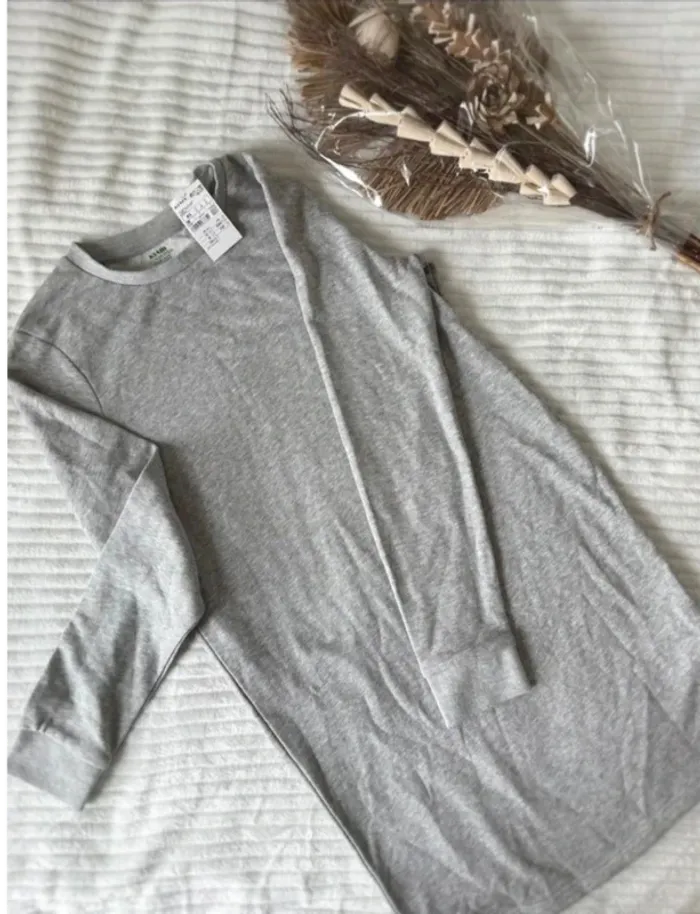 Robe gris clair - basique doux - photo numéro 3