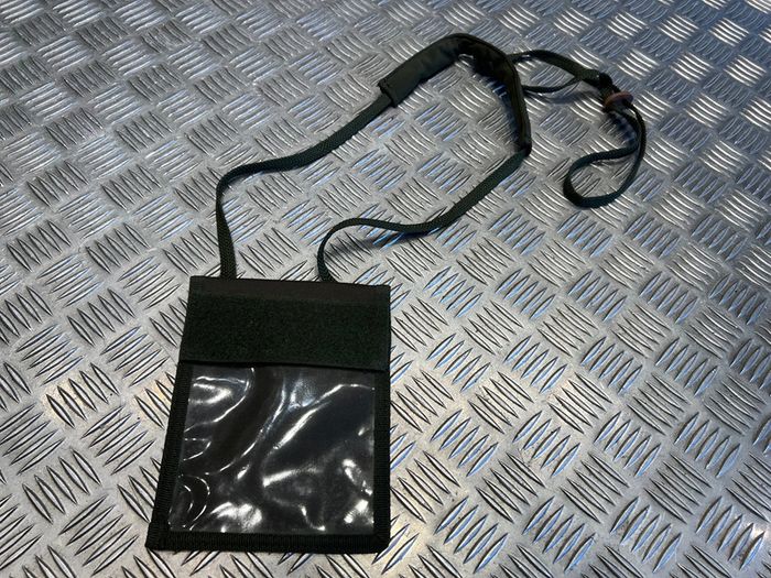 pochette portefeuille papiers multi poches vert tour de cou mil-tec neuf - photo numéro 2