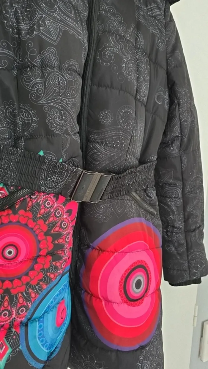 Doudoune chaude Avec ceinture - photo numéro 2