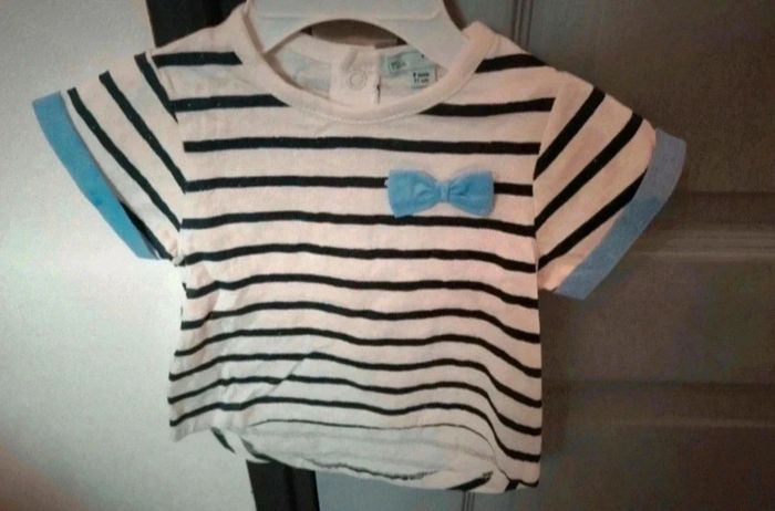 T shirt fille 9 mois mes petits cailloux