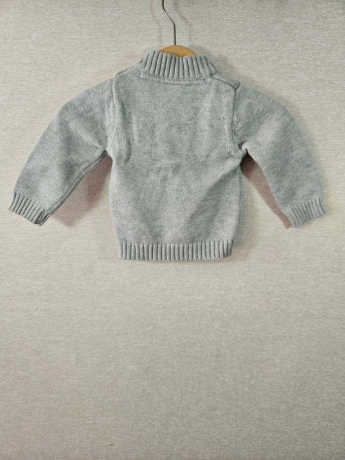 Gilet en maille grain de blé  3 mois - photo numéro 5