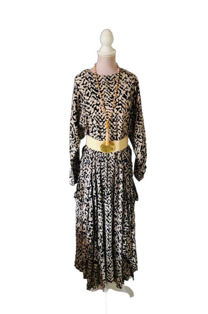 🖤🌿Robe à pans vintage authentique 70s 80s paneled dress🌿🖤 - photo numéro 3