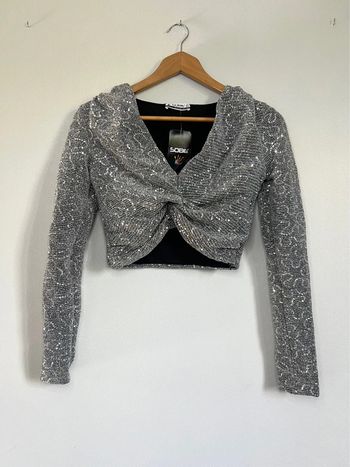 Blouse manches longues pailletée SoBe