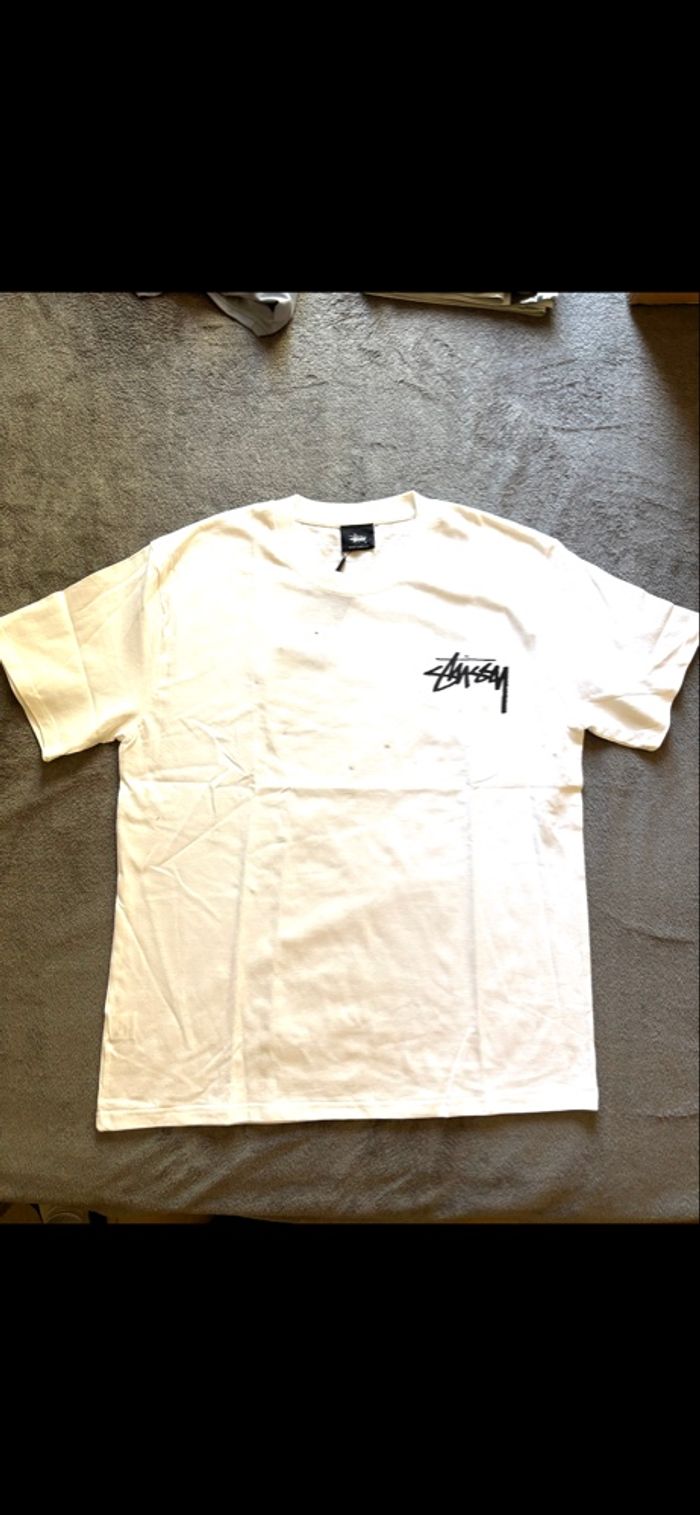T shirt stussy taille M blanc - photo numéro 4