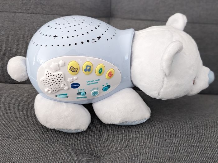 Peluche ourson vtech comme neuve - photo numéro 2