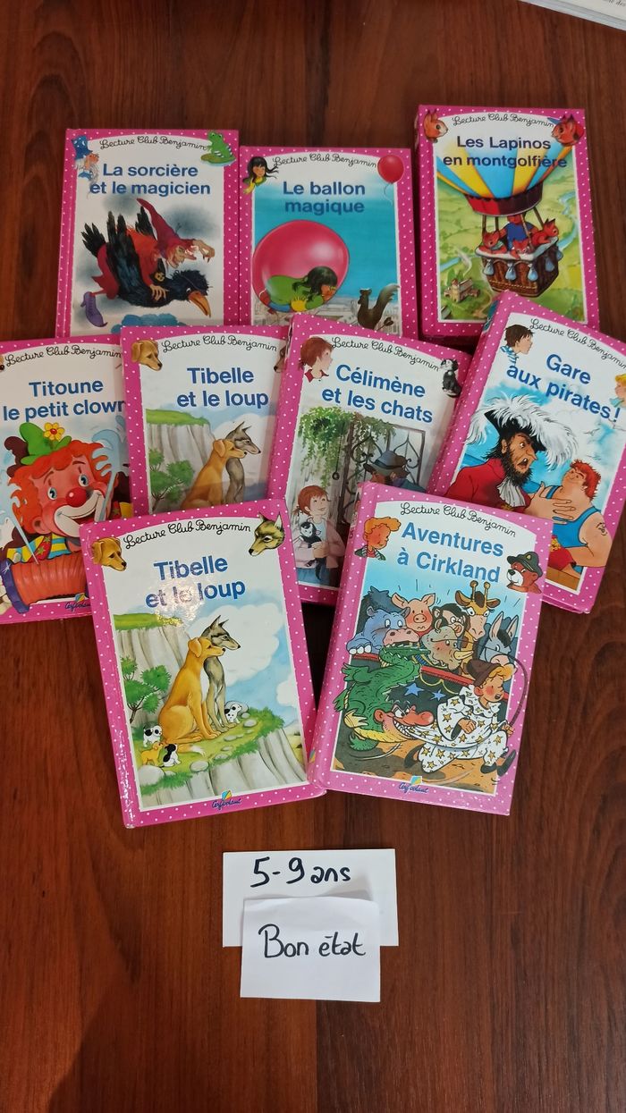 Livres enfants vintage lecture club benjamin