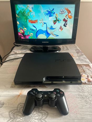 Console Sony PlayStation 3 Slim 120 Go Câbles manette et 1 Jeu - Occasion TBE
