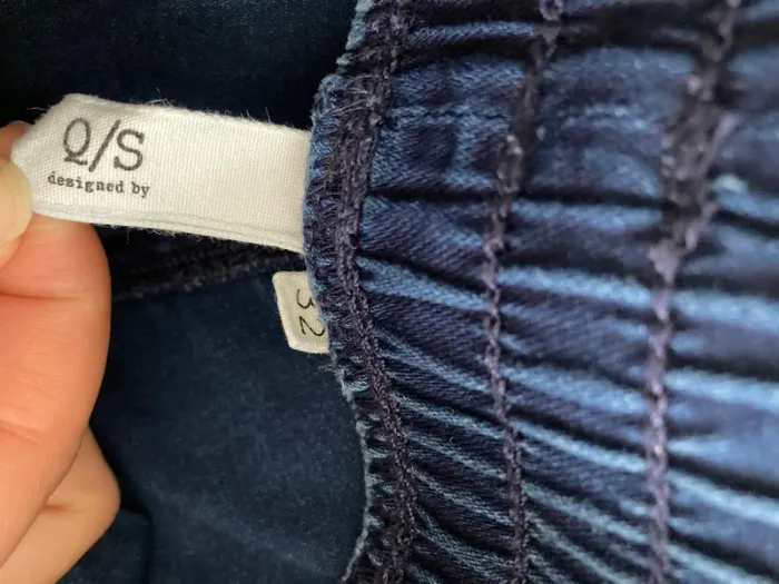 Magnifique short bleu foncé en coton || taille 32-34 - photo numéro 5