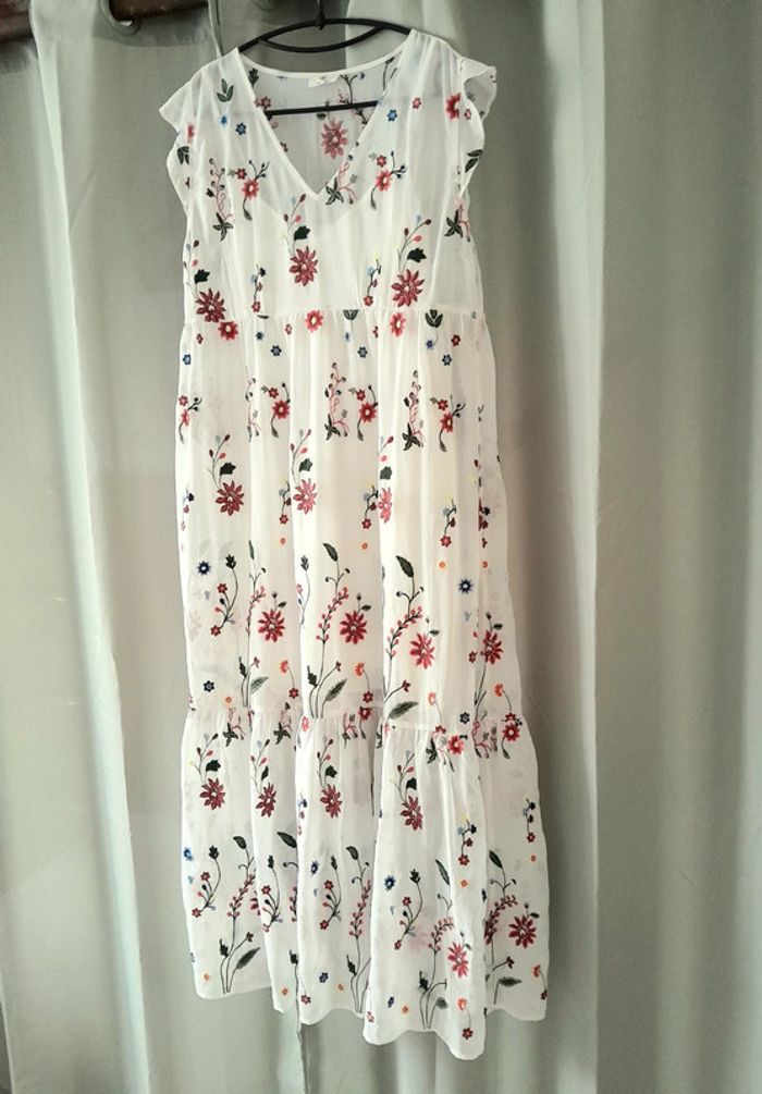 Robe longue fleurie t.40 - photo numéro 2