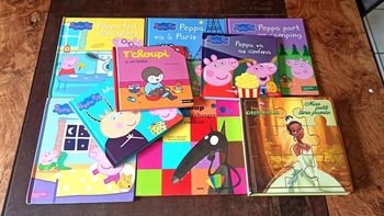 Livres le loup T'choupi Peppa pig