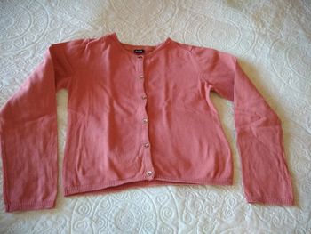 Gilet rose saumon fille 8 ans Kiabi